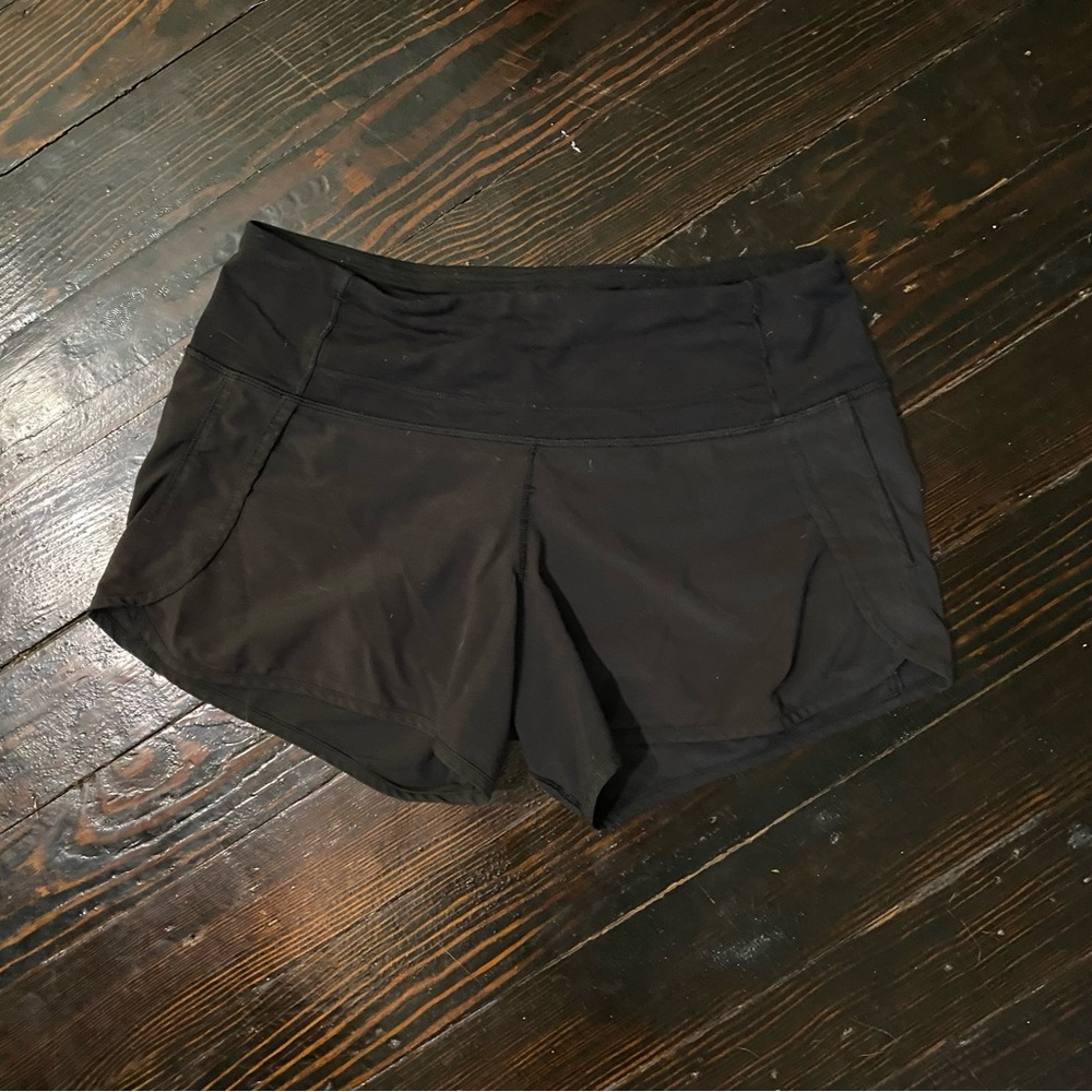 Women's Black Lululemon Shorts size 4